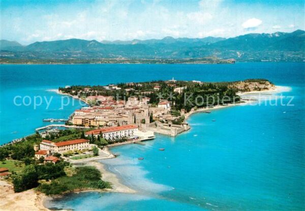 Sirmione Lago di Garda Fliegeraufnahme