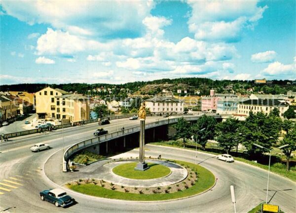 Halden Norway Den nye broen over Tista