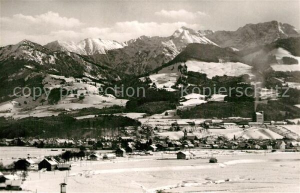 Sonthofen Oberallgaeu mit Rauhorn Imbergerhorn Breitenberg Ro
