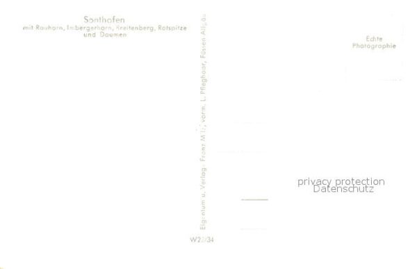 Sonthofen Oberallgaeu mit Rauhorn Imbergerhorn Breitenberg Ro – Bild 2