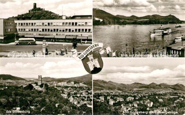 Bad Godesberg Blick zur Godesburg Petersberg und Drac