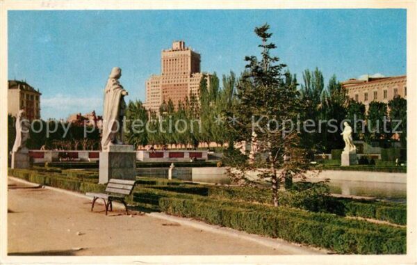 Madrid Spain Jardines de Sabatini