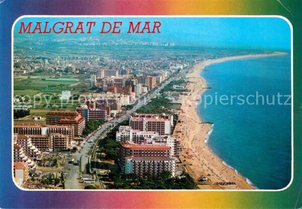 Malgrat de Mar Costa del Maresme Fliegeraufnahme