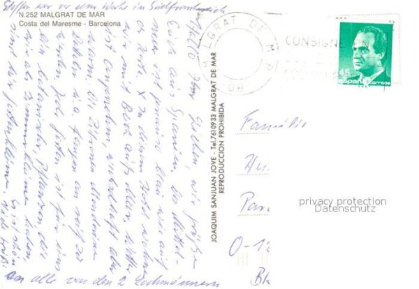 Malgrat de Mar Costa del Maresme Fliegeraufnahme – Bild 2