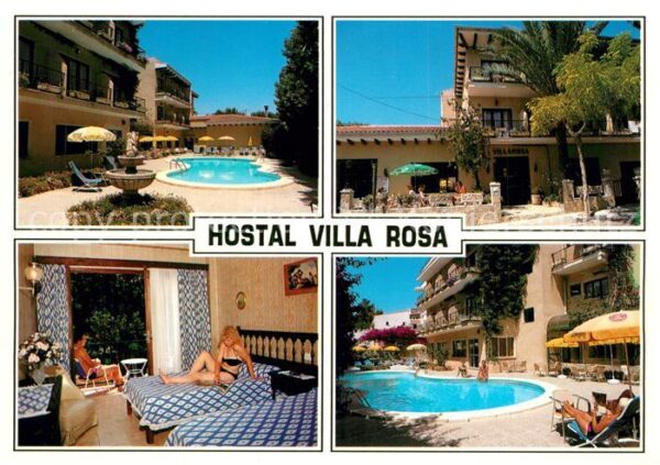 Paguera Mallorca Islas Baleares Hostal Villa Rosa Swimmingpool Zimmer
