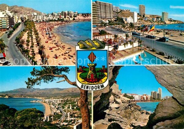 Benidorm Strand Teilansichten