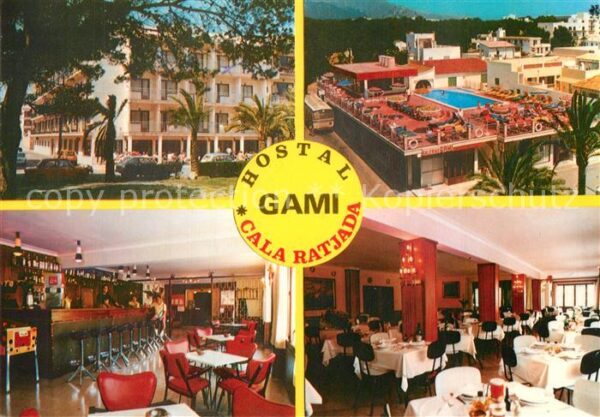 Cala Ratjada Mallorca Hostal Gami Bar Gastraum Swimmingpool