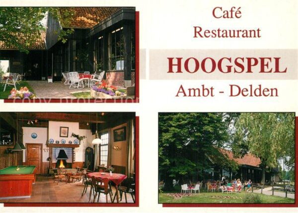 Ambt-Delden Cafe Restaurant Hoogspel Gastraum Garte