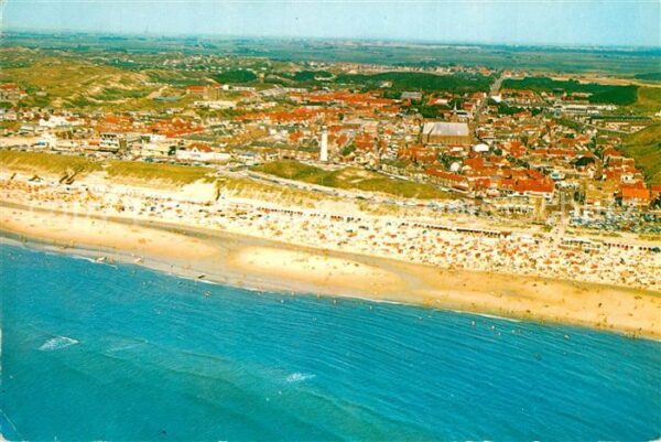 Egmond aan Zee Fliegeraufnahme Strand Hotel Bellevue