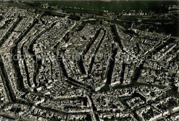 Amsterdam Niederlande Fliegeraufnahme Stadtzentrum