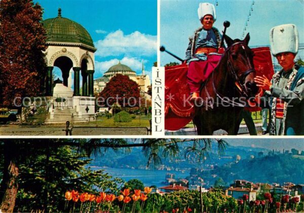 Istanbul Constantinopel Bosphorus Mehter and German Fountain