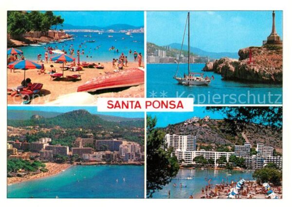 Santa Ponsa Mallorca Islas Baleares Strand Teilansichten