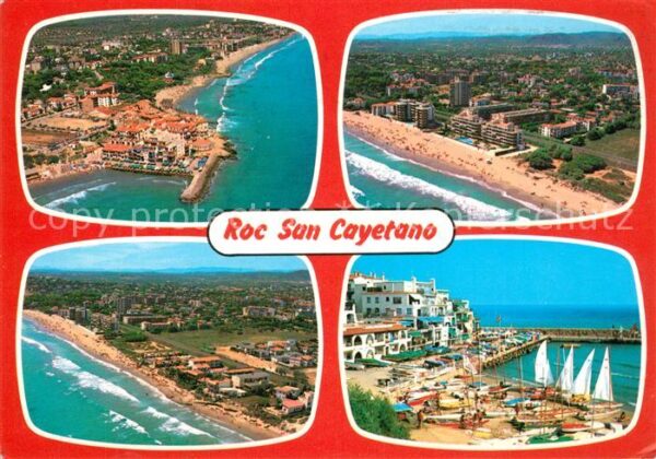 Tarragona Roc San Cayetano Fliegeraufnahmen Hafen