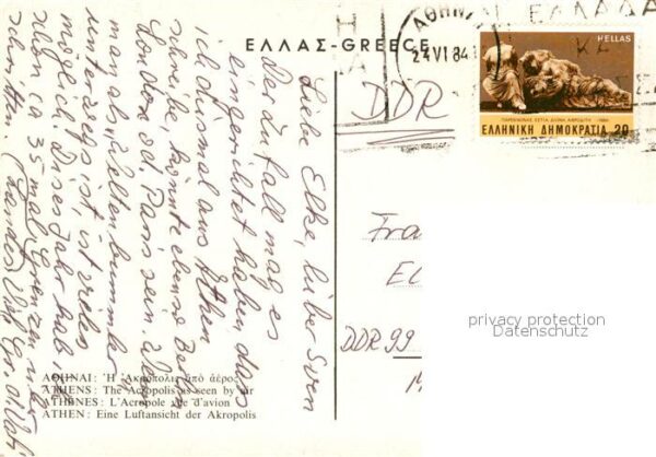 Athen Griechenland Akropolis Fliegeraufnahme – Bild 2