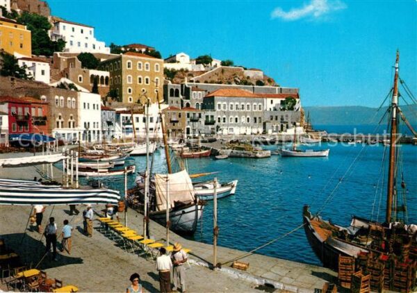 Hydra Greece Uferpartie