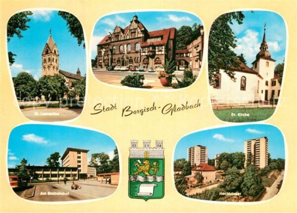 Bergisch Gladbach St Laurentius Rathaus Ev Kirche Am Busb