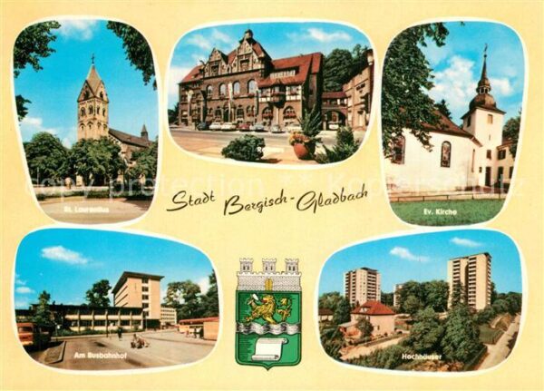 Bergisch Gladbach St Laurentius Rathaus Ev Kirche Busbahn