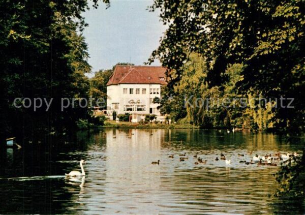 Bad Oeynhausen Sielterrassen und Weiher in den Sielanl