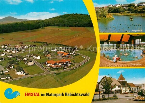 Emstal Bad Fliegeraufnahme Kurbetrieb Angelteich T