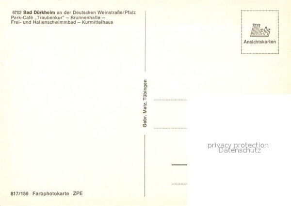 Bad Duerkheim Park Cafe Traubenkur Brunnenhalle Halle – Bild 2