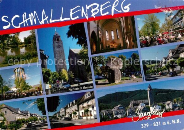 Schmallenberg Teilansichten Pfarrkirche St Alexander