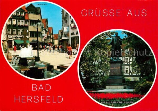 Bad Hersfeld Linggplatz Lingg von Linggenfeld Denkma