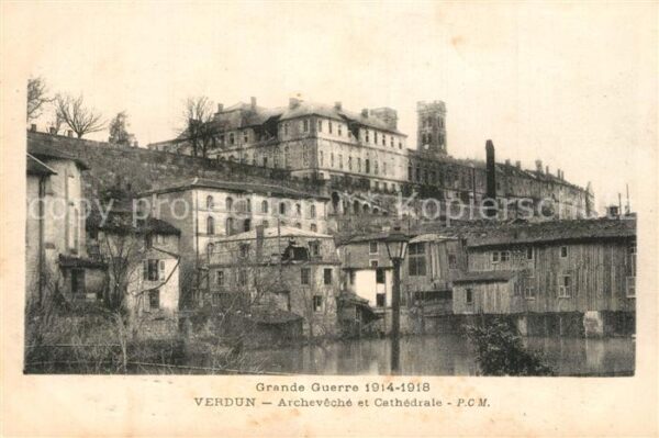 VERDUN Meuse Archevêché et Cathedrale Grande Guerre