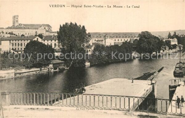 VERDUN Meuse Hôpital Saint Nicolas La Meuse et le ca