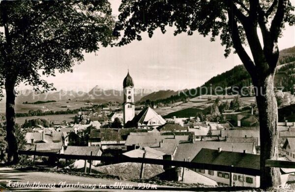 Nesselwang Ortsansicht mit Kirche Höhenluftkurort