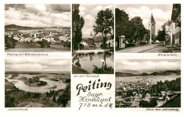 Peiting Panorama mit Hohenpeissenberg Lechschle