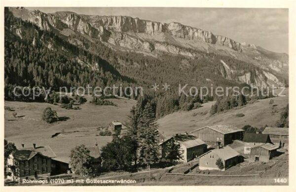Rohrmoos Allgaeu Panorama mit Gottesackerwänden Allgäuer
