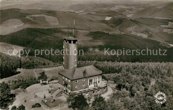 Kirchhundem Aussichtsturm Hohe Bracht Fliegeraufnah