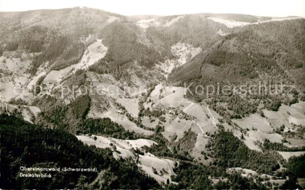 Obersimonswald Dreitälerblick Schwarzwald Fliegeraufna