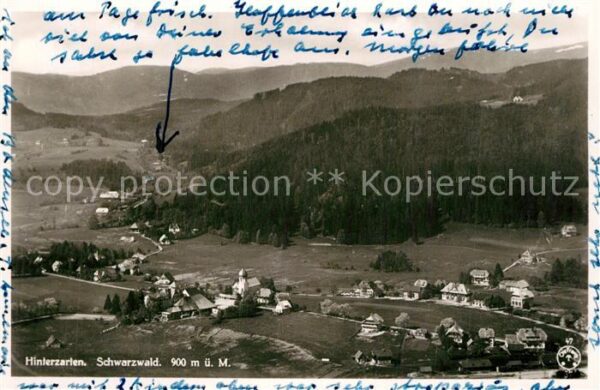 Hinterzarten Höhenluftkurort im Schwarzwald Fliegera