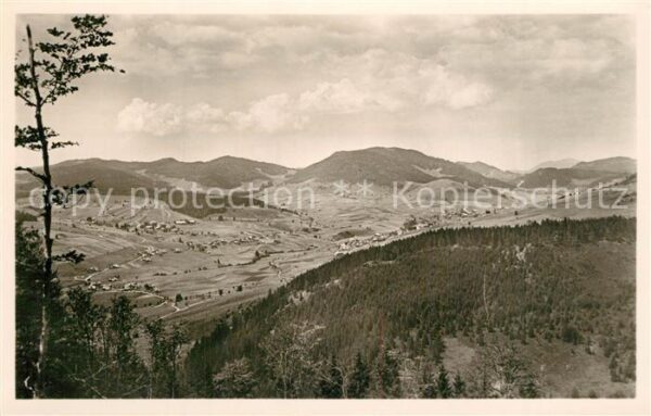 Bernau Schwarzwald Landschaftspanorama mit Blick zum Belch