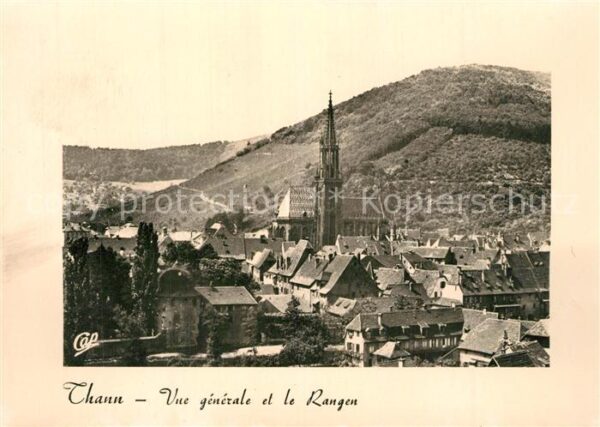 Thann Haut Rhin Elsass Vue Generale et le Rangen