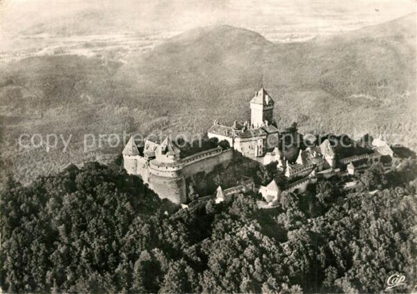 Haut-Koenigsbourg Hohkoenigsburg Fliegeraufnahme