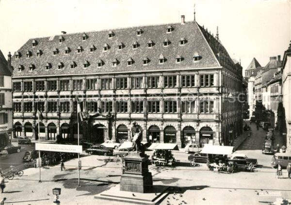 Strasbourg Alsace Place Gutenberg Monument Chambre de Com