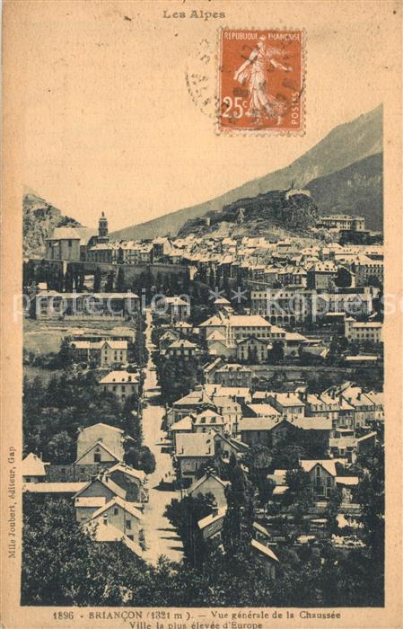 Briancon Vue generale de la Chaussee Ville la pl