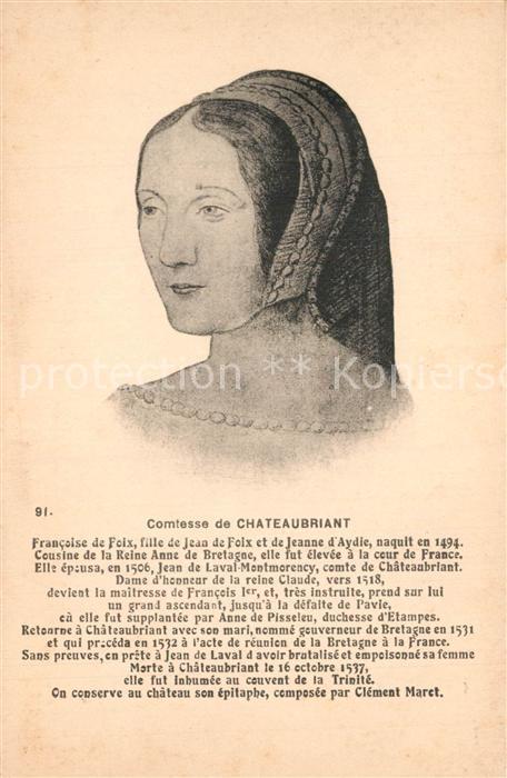 Chateaubriant Comtesse de Chateaubriant