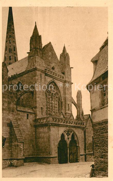 Treguier Cotes d Armor La Cathedrale Porche de l’ancienne Egli
