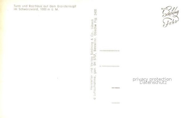 Brandenkopf Turm und Rasthaus im Schwarzwald – Bild 2