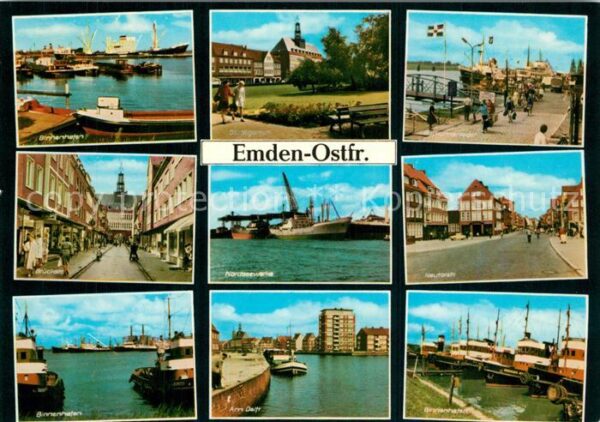 Emden Ostfriesland Binnenhafen Nordseewerke Stadtgarten Am