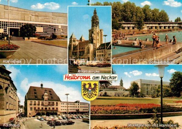 Heilbronn Neckar Harmonie Kilianskirche Schwimmbad Ratha