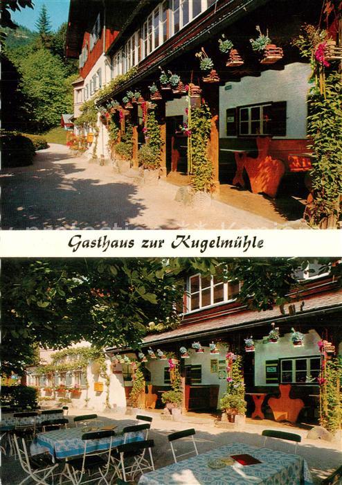 Berchtesgaden Gasthaus zur Kugelmühle Gartenterrasse