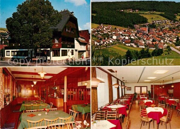 Tennenbronn Gasthof Pension Adler Gasträume Panoram