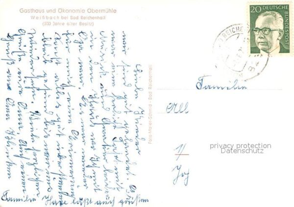 Weissbach Bad Reichenhall Gasthaus und Ökonomie Obermühle – Bild 2