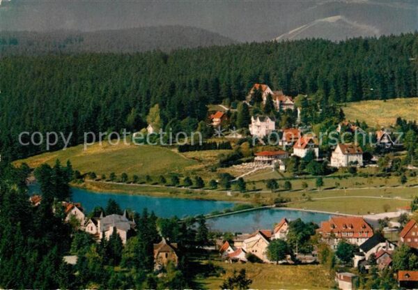 Hahnenklee-Bockswiese Harz Blick auf die Kurteiche