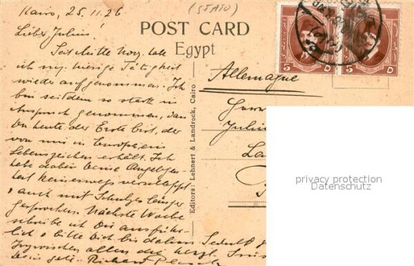 Cairo Egypt Native Scene during the Inundation – Bild 2