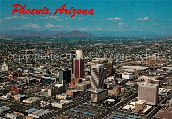 Phoenix Arizona Aerial view